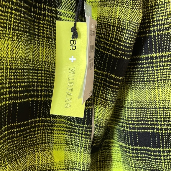 Bp green black ombré oversized work shirt Laura plaid - Picture 6 of 8